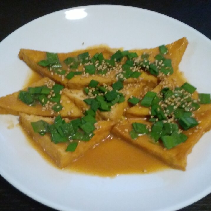 おつまみに!厚揚げの味噌煮